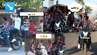 BATHING IN FRONT OF PEOPLE ON THE STREET || PUBLIC😂🤣REACTION||@THEFUNMOOD332
