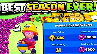 MAX STAR POINTS & TOP GLOBAL!! 35,000 STAR POINTS AT ONCE IN BRAWL STARS!! MORE GOLD SKINS SOON?!