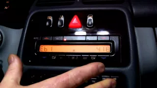 Mercedes w208 clk320 how to display climate control fault codes