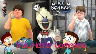 Ice scream 5 | I saved my friend from Ice Cream Uncle | Full Game play