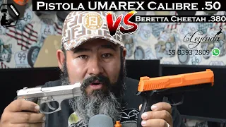 PIstola Traumática de CO2 vs Pistoila de Fuego - UMAREX Calibre 50 T4E Vs Beretta Cheetah 380