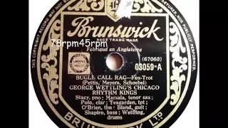 Bugle Call Rag   George Wettling´s Chicago Rhythm Kings