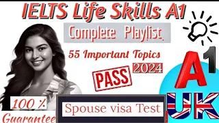 IELTS Life Skills A1 Speaking & Listening Test UKVI Spouse Visa 2023 || Important  Q & A  Phase 1 A