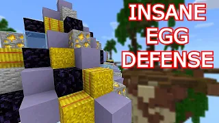 Defending My Egg With Every Block In Cubecraft Eggwars - Minecraft!