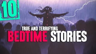 10 SCARY Bedtime Stories with Rain Sound Effects and Thunderstorm Sounds