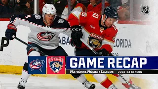 Blue Jackets @ Panthers 4/11 | NHL Highlights 2024