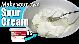 How to Make Sour Cream / Sour Cream Recipe 2 ways!