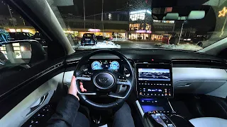 Hyundai Tucson 2022  Night Test Drive POV