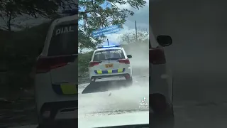 police a chase truck man in jamaica