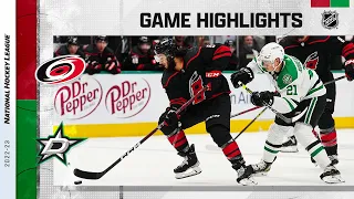 Hurricanes @ Stars 1/25 | NHL Highlights 2023