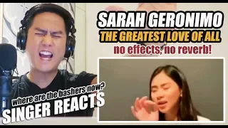 SARAH SINGS THE GREATEST LOVE OF ALL | REACTION