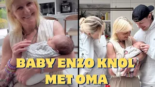 Baby Enzo Knol met oma