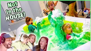 Reacting to our FLUFFY PUFFY SLIME video!!