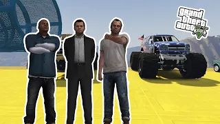 GTA 5 MEGA RAMP CHALLENGE WITH MICHAEL VS TREVOR VS FRANKLIN