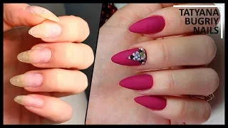 Strengthening Natural Nails Hybrid Gel / Inlay with Swarovski Rhinestones