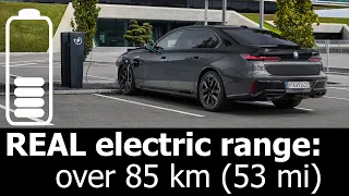 BMW M760e PHEV: electric range: city, highway real-life mpkWh, kWh/100 km consumption Plug-In Hybrid