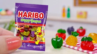 Wonderful Miniature Haribo Fruit Jelly Recipe | Homemade Tiny Fruit Jelly Tutorial | Tiny Cakes