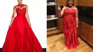 30 prom dresses from the Internet: expectation and reality