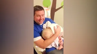 2 Funniest Daddy Takes Care of Baby   What Crazy Things Happens