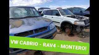 Junkyard:  VW Cabrio - Rav4  -  and Mitsubishi Montero!