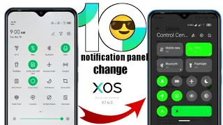 how to change xos default notification panel| infinix phones notification panel change|