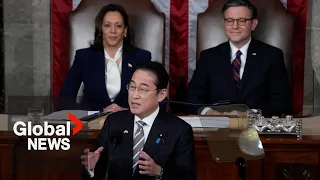 Japanese PM delivers warning on Russian, North Korean nukes in speech to US Congress | FULL