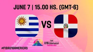 Uruguay v Dominican Republic | Full Basketball Game | FIBA U16 Americas Championship 2023