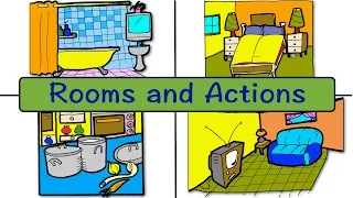 Rooms and Actions - At Home (쉬운 영어회화 연습) | 마크 쿨렉 - ESL