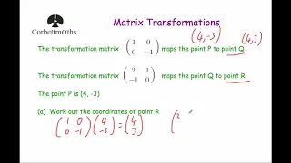 Matrix Transformations - Corbettmaths