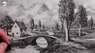 How to Draw a Landscape: Pencil Drawing