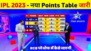 IPL 2023 Points Table Today - Can Rcb & Mi Qualify For Playoffs 2023 || Points Table IPL 2023