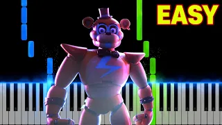 FNAF Five Nights at Freddy's (Security Breach) - Intro Song  | EASY Piano Tutorial