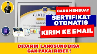 Cara Membuat Sertifikat Otomatis Di Google Form dan langsung Masuk ke Email Tanpa Ribet!! 100% WORK