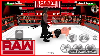 Roman Reigns unleashed on Brock Lesnar before WrestleMania: Raw, April 2,2018: WR3D mod Download ⬇ .