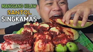 MANGGANG HILAW | SANTOL | SINGKAMAS | MUKBANG PHILIPPINES | TOL BULOY MUKBANG