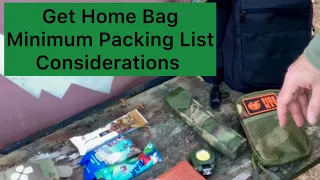 Get Home Bag: Minimum Packing List Considerations