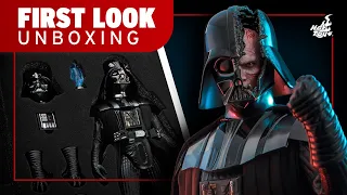 Hot Toys Darth Vader Obi-Wan Kenobi Deluxe Figure Unboxing | First Look