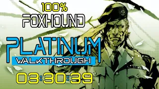 METAL GEAR SOLID 3 - Platinum Walkthrough - ALL trophies / Achievements in 03:30:39