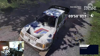 WRC 10 - Rally Finland | Laukka - Peugeot 205  GTI Evo 2 - World Record - Logitech G29 - 4K