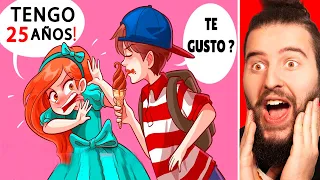 Todo El Mundo Piensa Que Tengo 10 Años Pero Tengo 25 | Reaccionando a Mi Historia Animada UVE