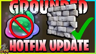 GROUNDED HOTFIX UPDATE! Building Fixed! No More Duped Exploit! Dev QnA Recap! More Armor Upgrades?
