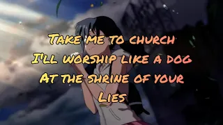 take me to church (Cover by Chloe Moriondo) // Hozier (Lyric Video)