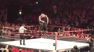 Big Show and Braun Strowman Break the Ring at Raw