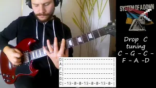 System of a Down - Genocidal Humanoidz |Guitar cover| |Screen Tabs| |Lesson| |Drop C|