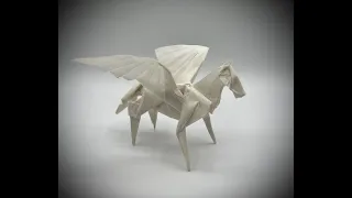 How to fold an Origami Pegasus.  Designed by Satoshi Kamiya(Part 2)