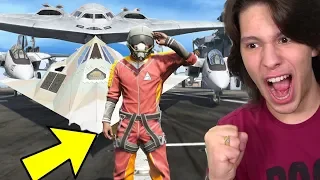 Jogando GTA 5 COMO UM PILOTO DE SUPER JATOS!!