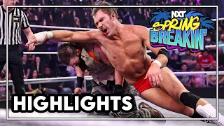 Brooks Jensen & Kiana James vs Josh Briggs & Fallon Henley - NXT SPRING BREAKIN' 04/25/23 Highlights