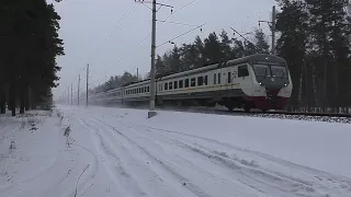 Электропоезд ЭД4М-0453 "ЦППК" (ТЧ-4) скоростной приг. поезд "Экспресс" №881Г Владимир - Москва.