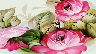 Как нарисовать цветы Розы. Мастер-класс по Живописи маслом от Ларисы Гончаровой