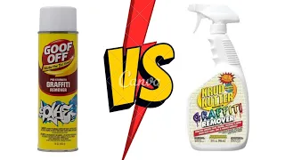 How to remove spray paint from vehicle | Goof Off graffiti remover VS Krud-Kutter graffiti remover